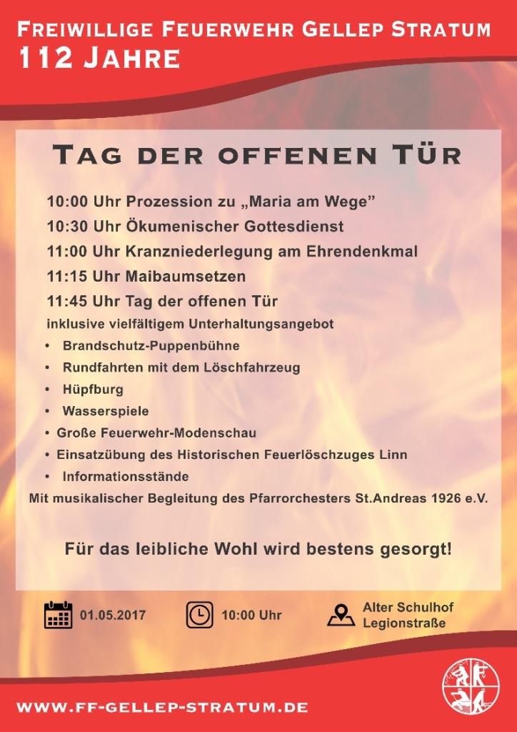 Tagesprogramm für den Tag der offenen Tür 2017